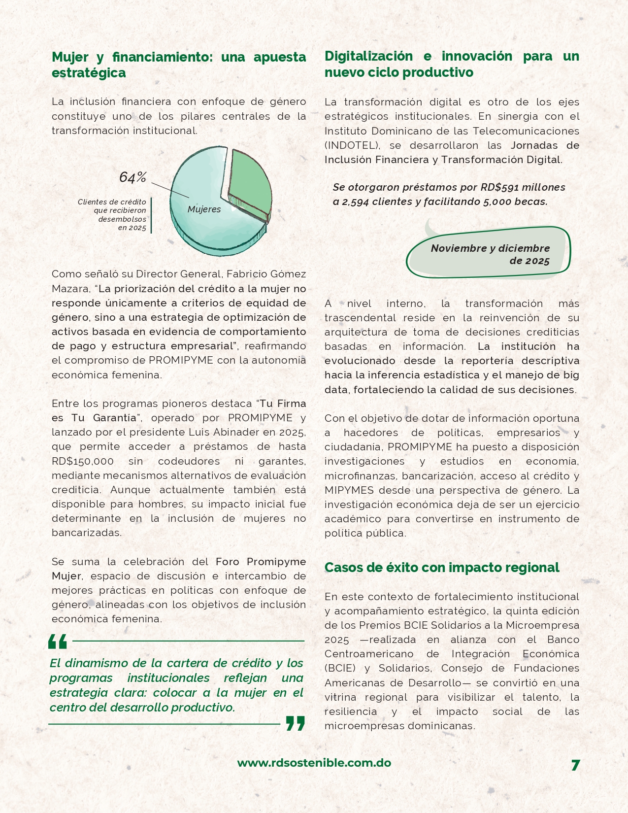 impusando el desarrollo